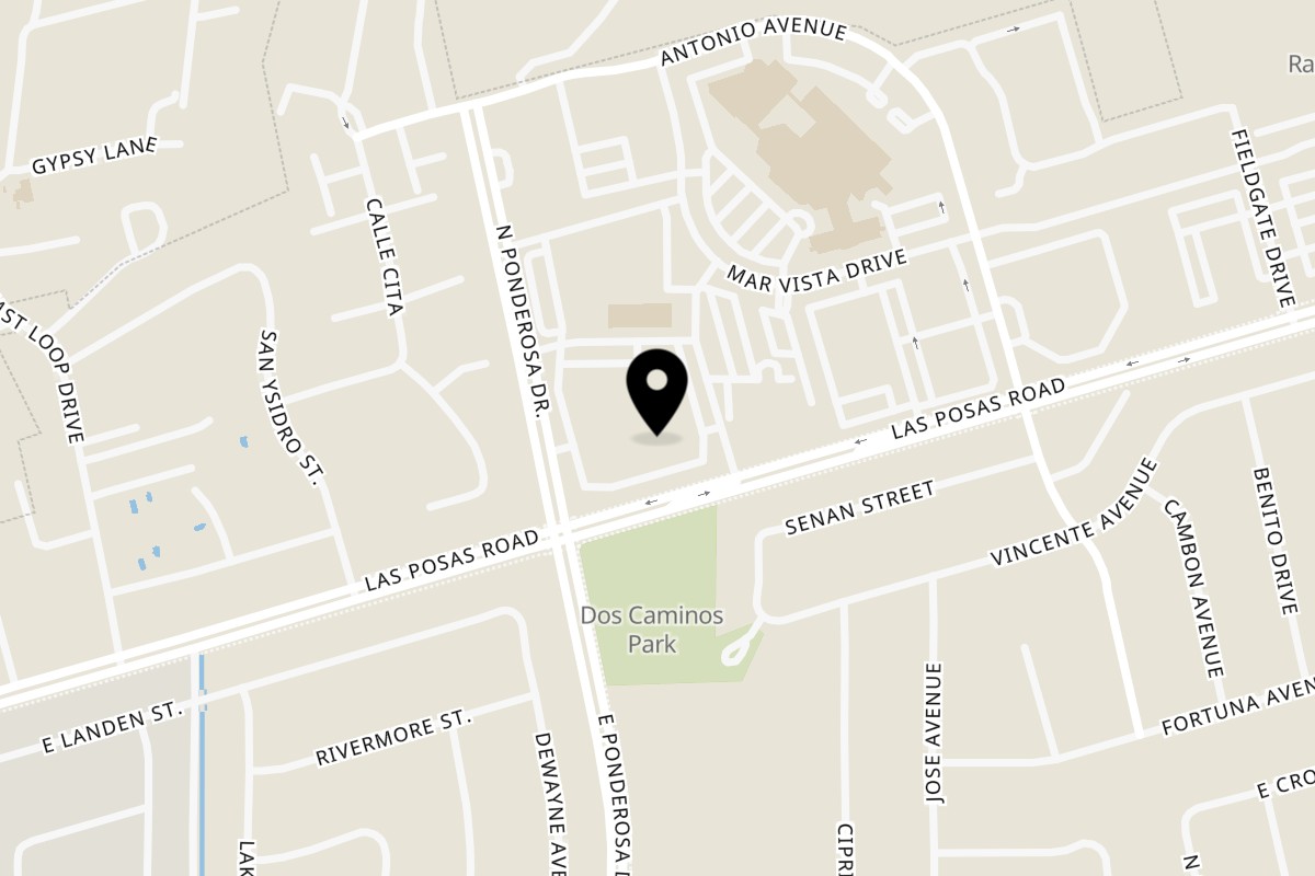 Map showing the location of Money Pancho Mexican Restaurant, Inc. on 3661 Las Posas Rd #165G in Camarillo